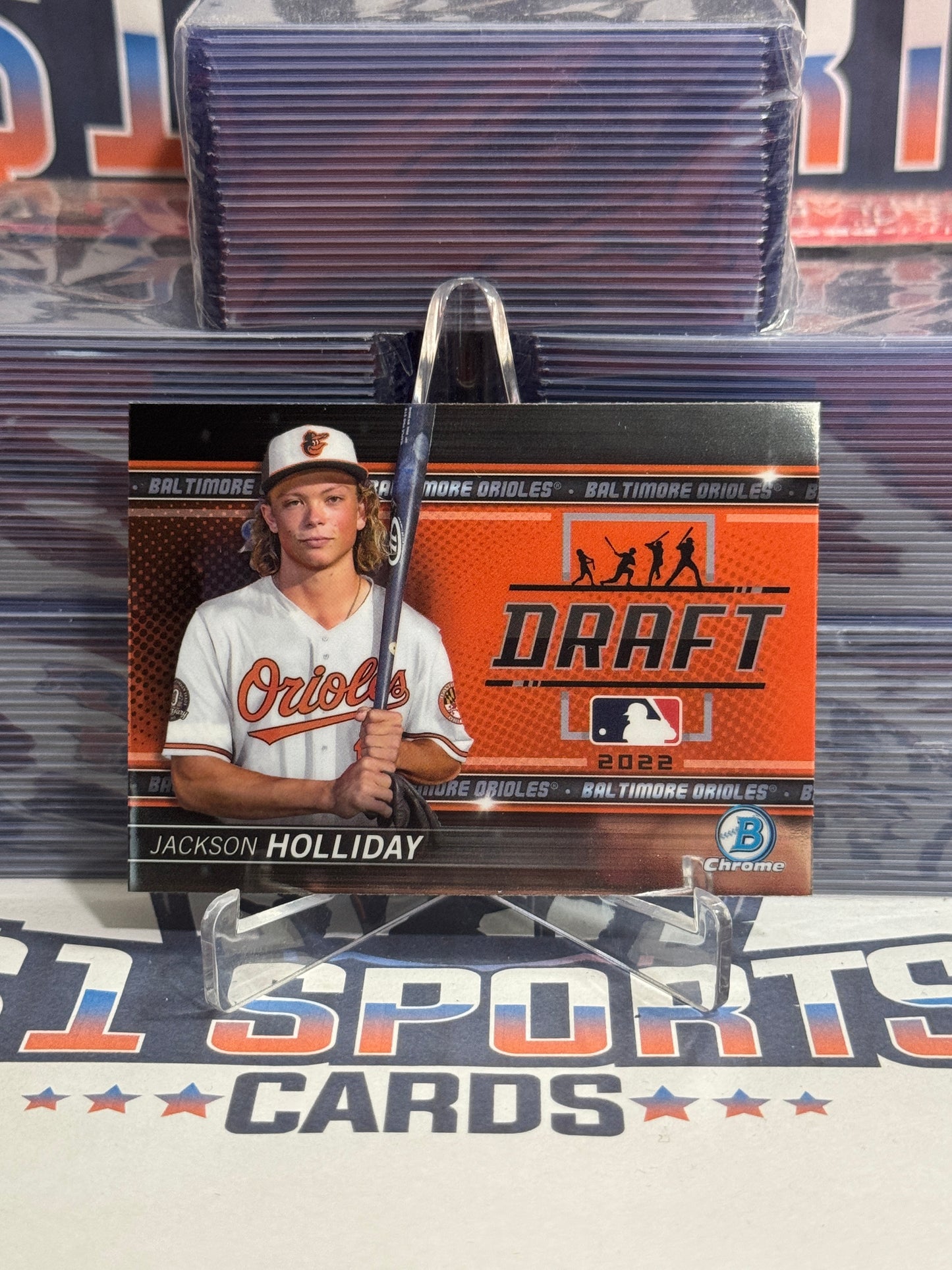 2022 Bowman Chrome (Draft) Jackson Holliday #BDN-9