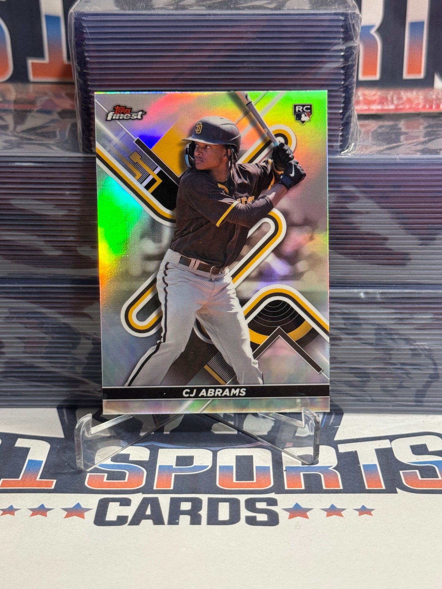 2022 Topps Finest (Refractor) CJ Abrams Rookie #39