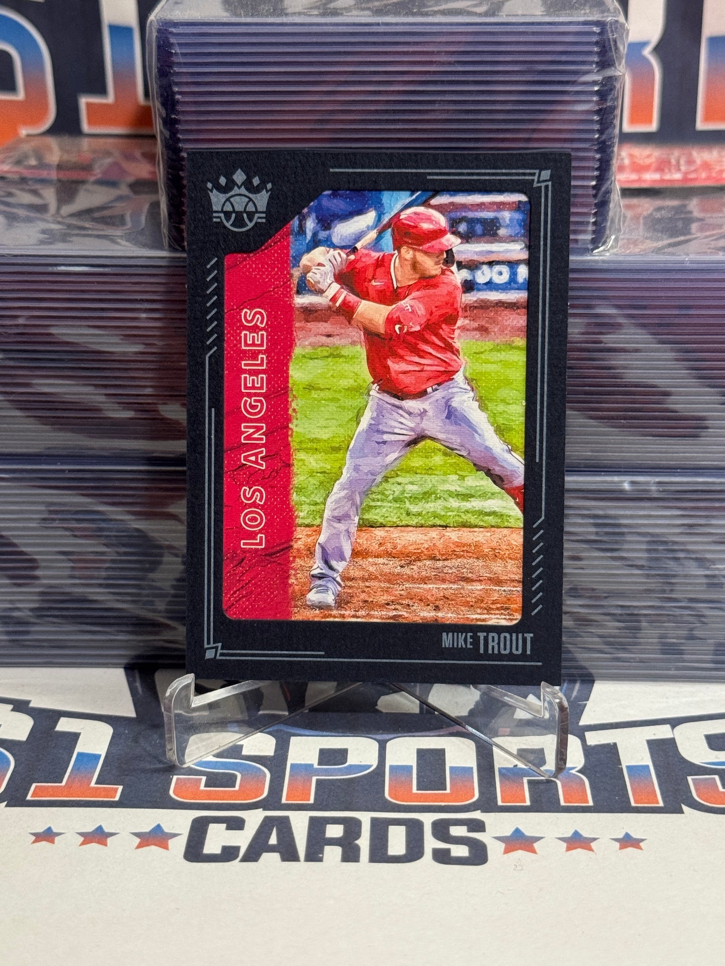 2021 Panini Diamond Kings (Blue Frame SP) Mike Trout #83