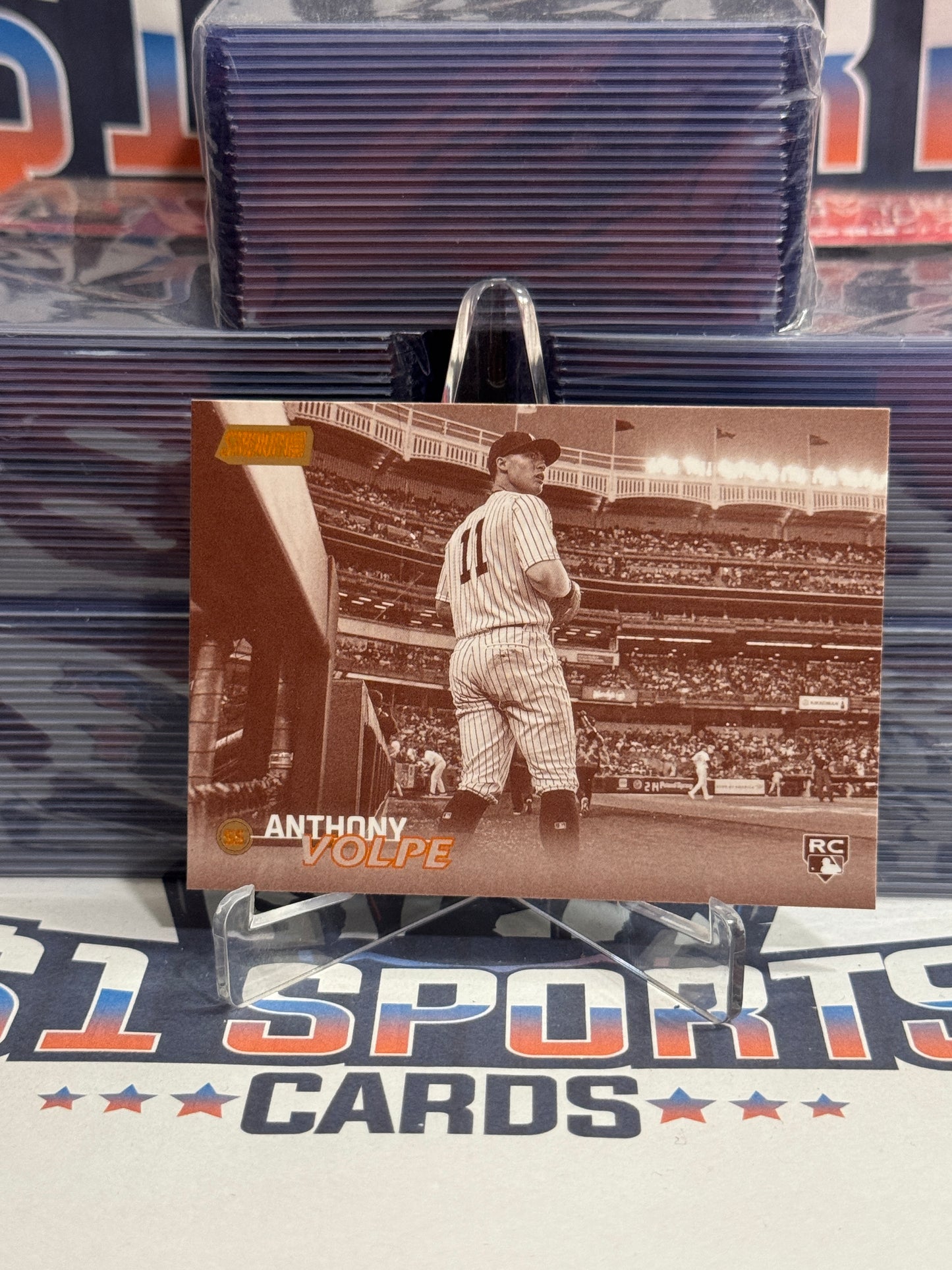2023 Topps Stadium Club (Sepia) Anthony Volpe Rookie #191