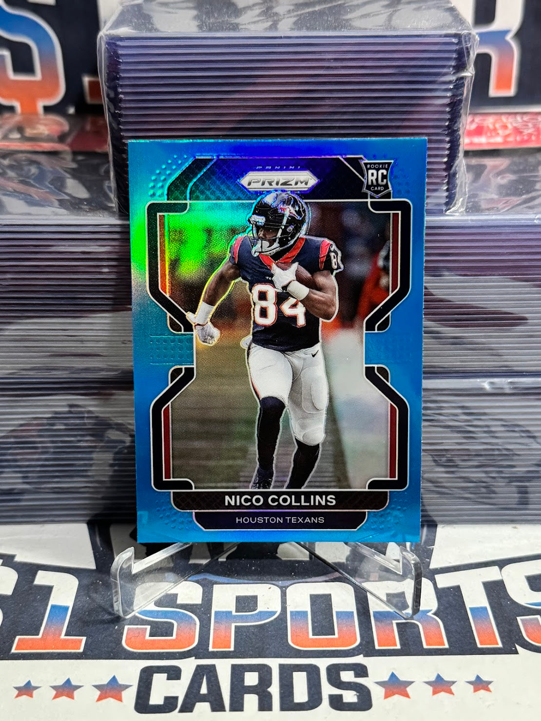 2021 Panini Prizm (Light Blue Prizm) Nico Collins Rookie #360