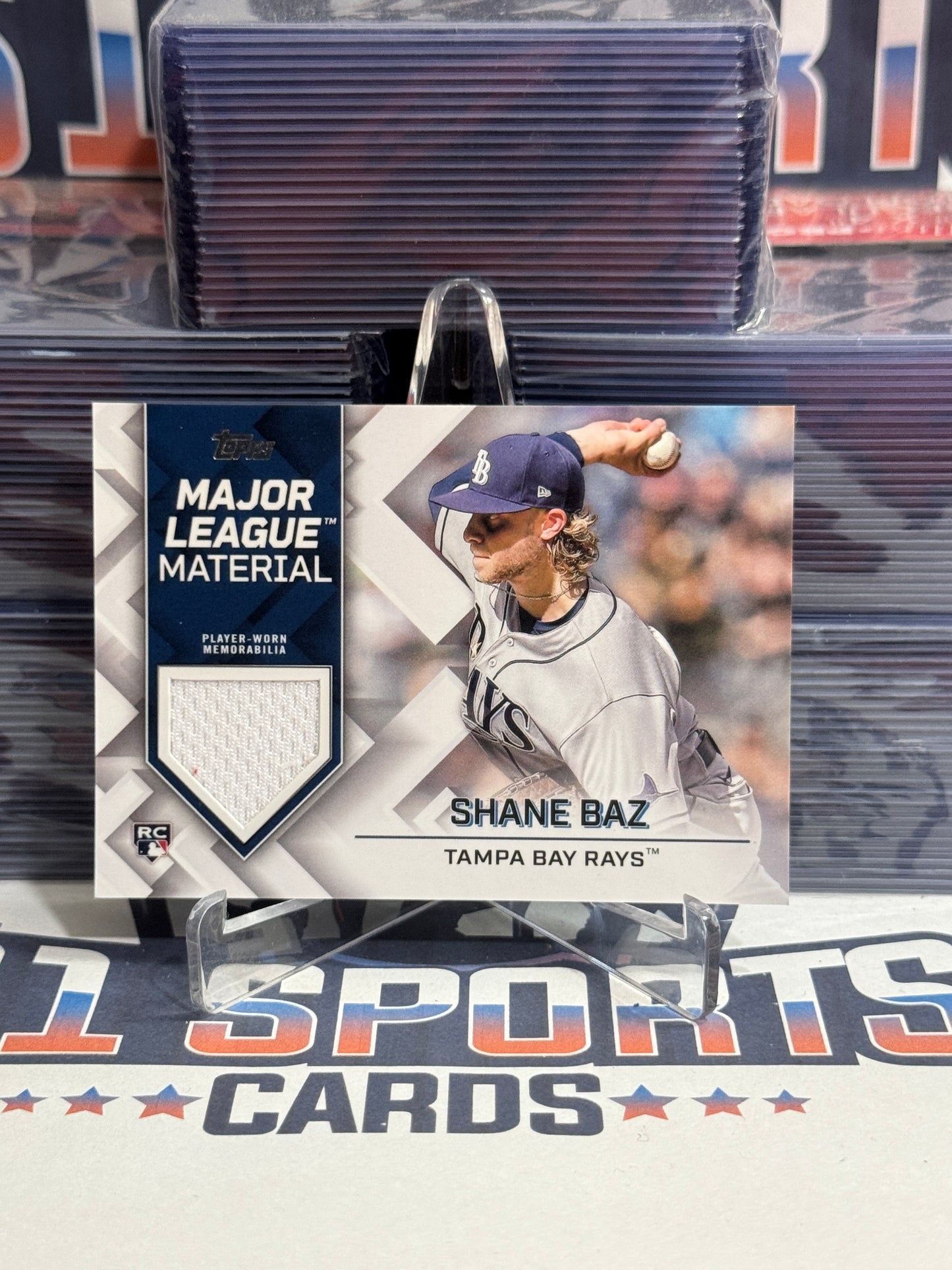 2022 Topps (Major League Materials Relic) Shane Baz Rookie #MLM-SB