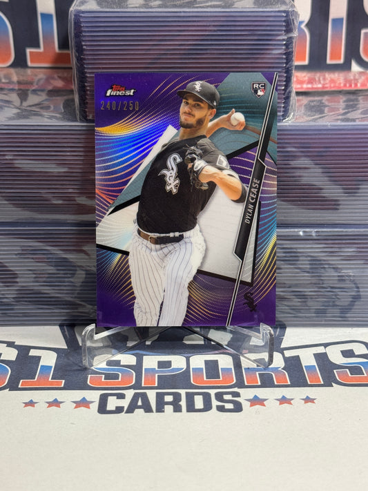 2020 Topps Finest (Purple 240/250) Dylan Cease Rookie #16