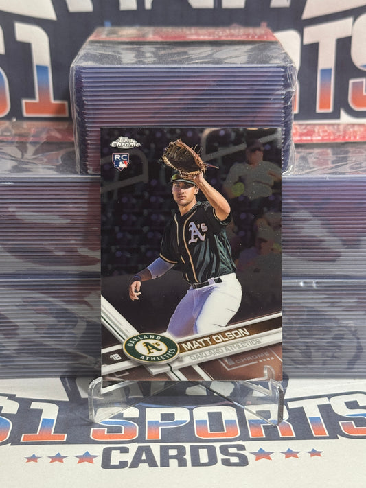 2017 Topps Chrome Matt Olson Rookie #98