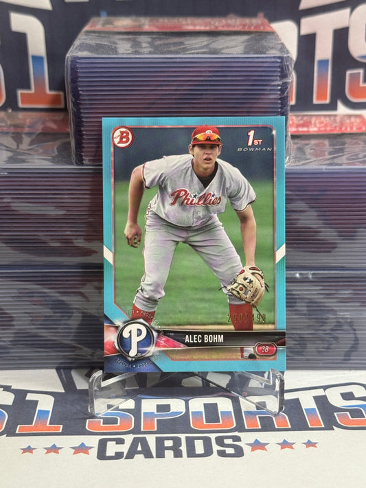 2018 Bowman Draft (Teal, 1st Bowman 250/499) Alec Bohm #BD-25