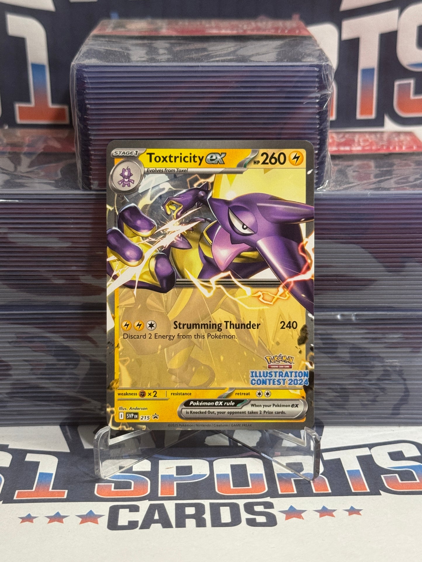 Pokemon TCG: Scarlet & Violet - Toxtricity EX (Illustration Contest Promo) #215