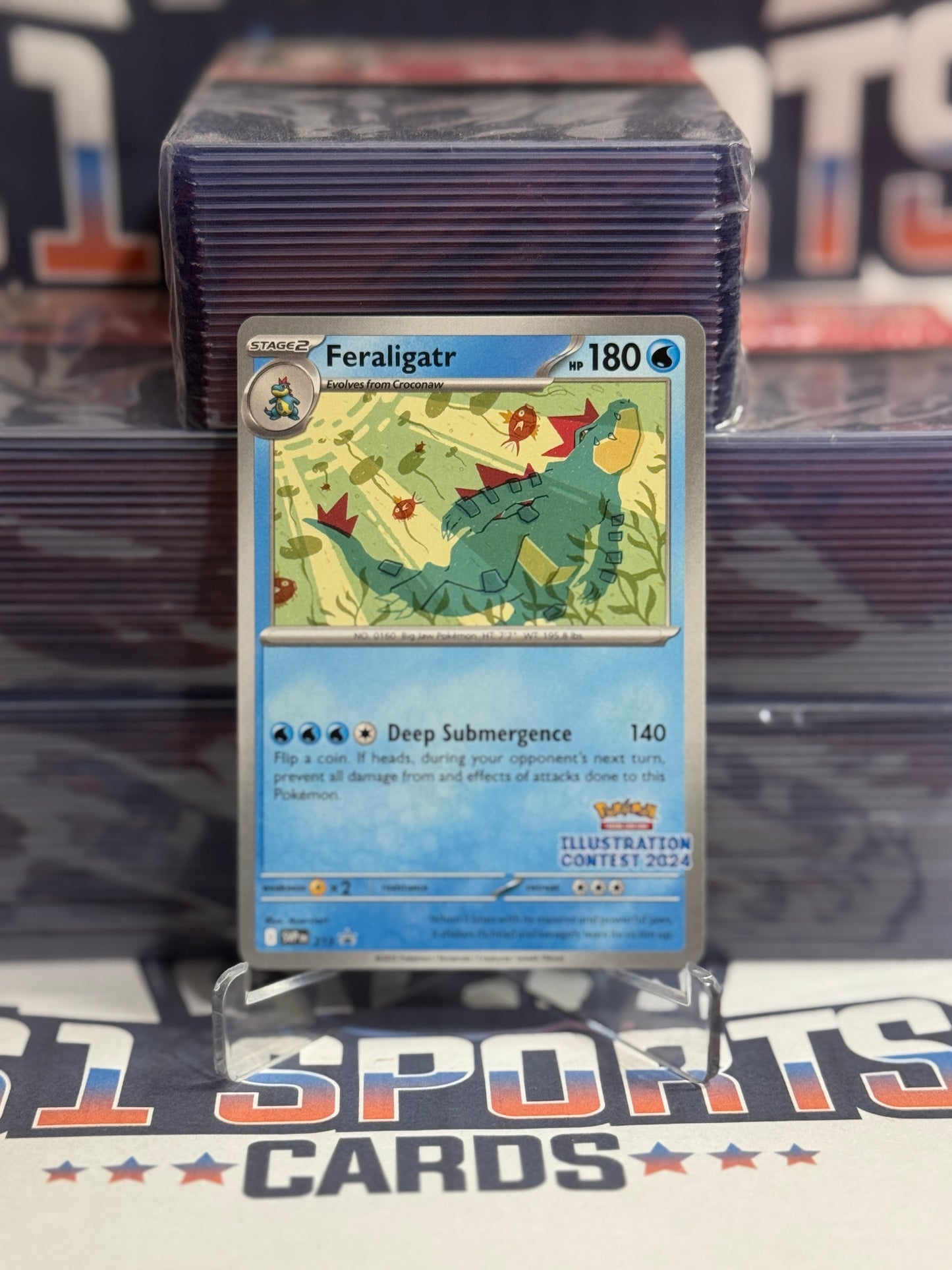 Pokemon TCG: Scarlet & Violet - Feraligatr (Illustration Contest Promo) #213
