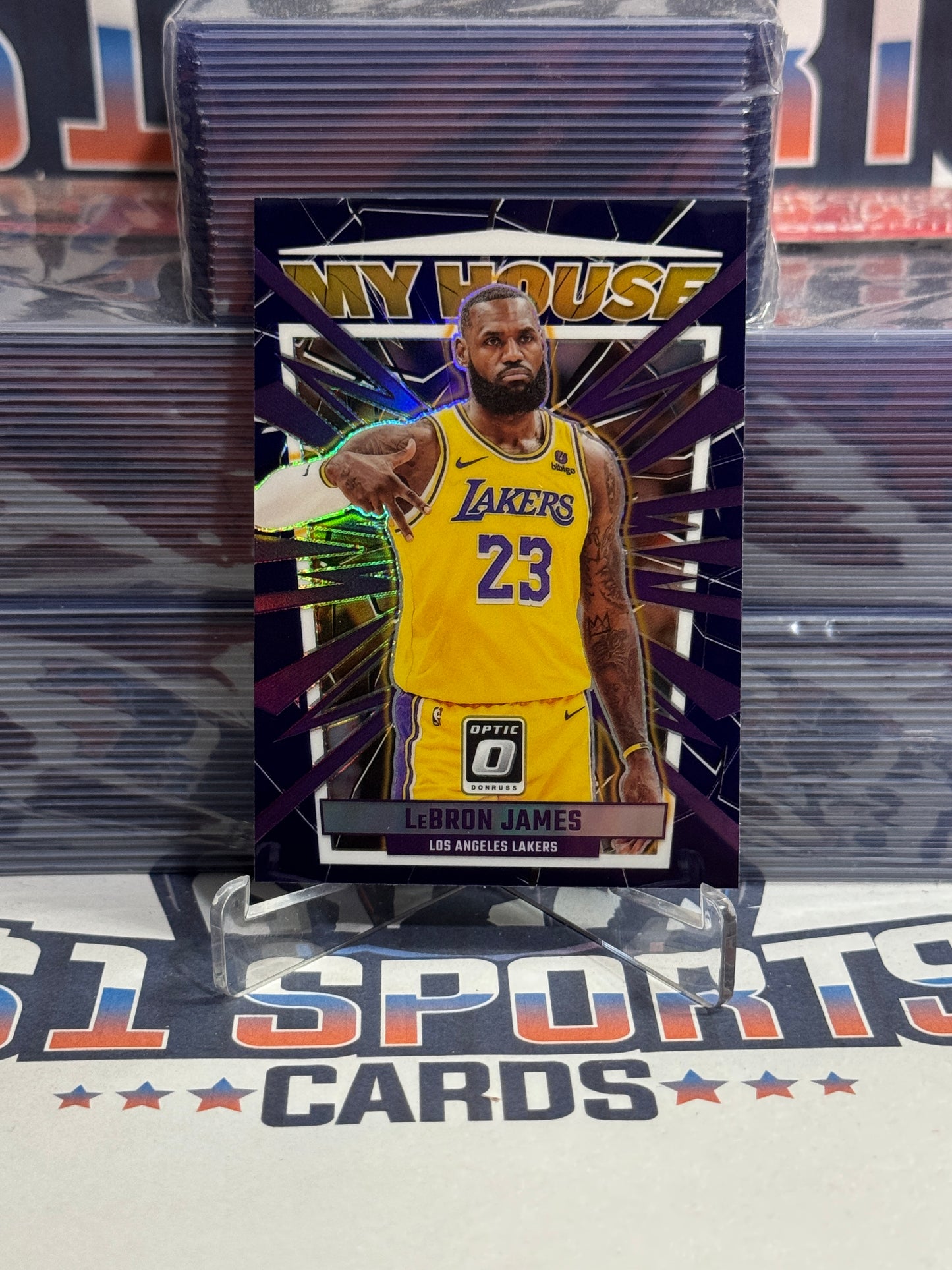 2023 Donruss Optic (Purple Prizm, My House) LeBron James #2