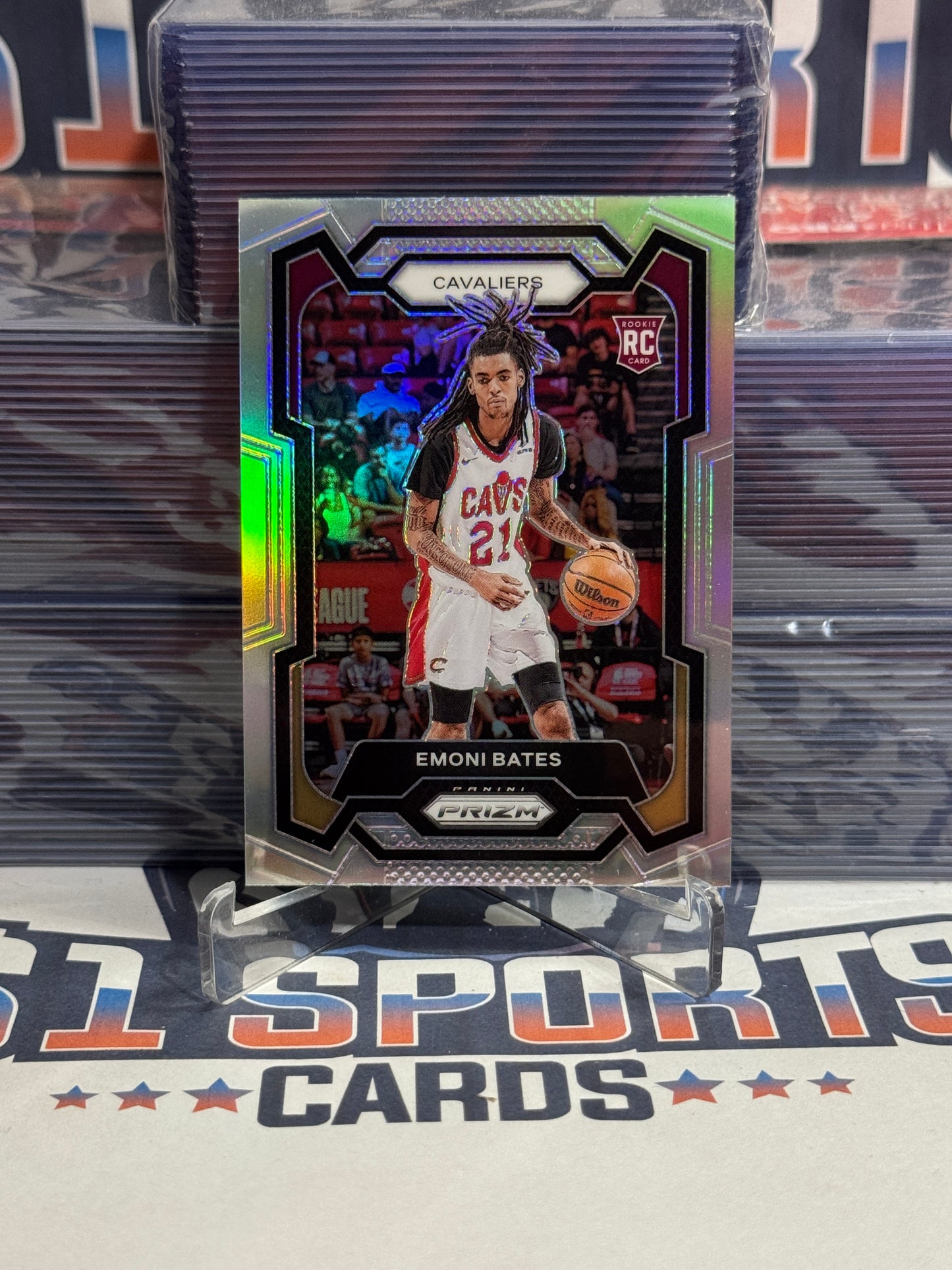 2023 Panini Prizm (Silver Prizm) Emoni Bates Rookie #169