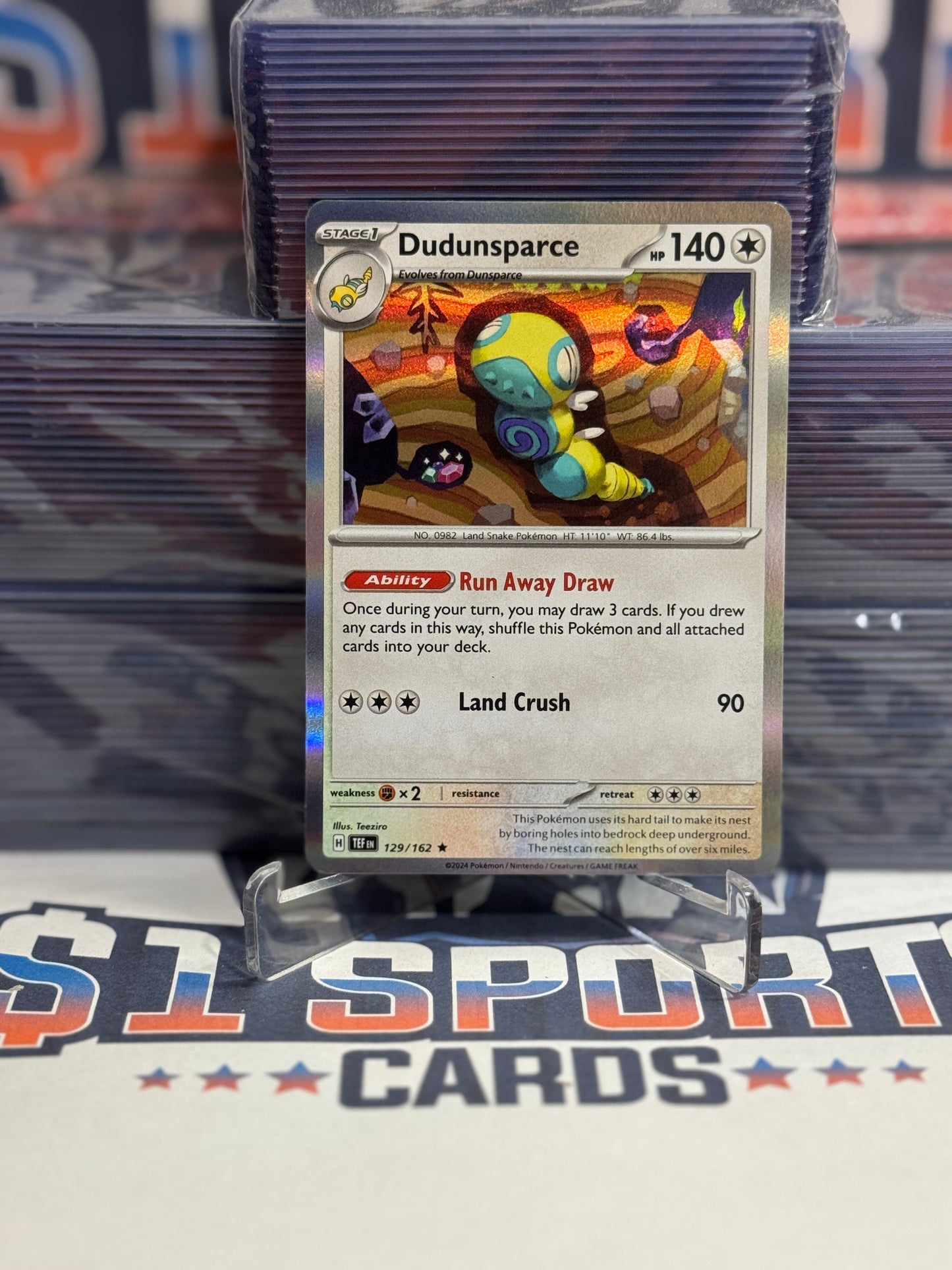 Pokemon TCG: Temporal Forces - Dudunsparce (Holo, Rare) #129