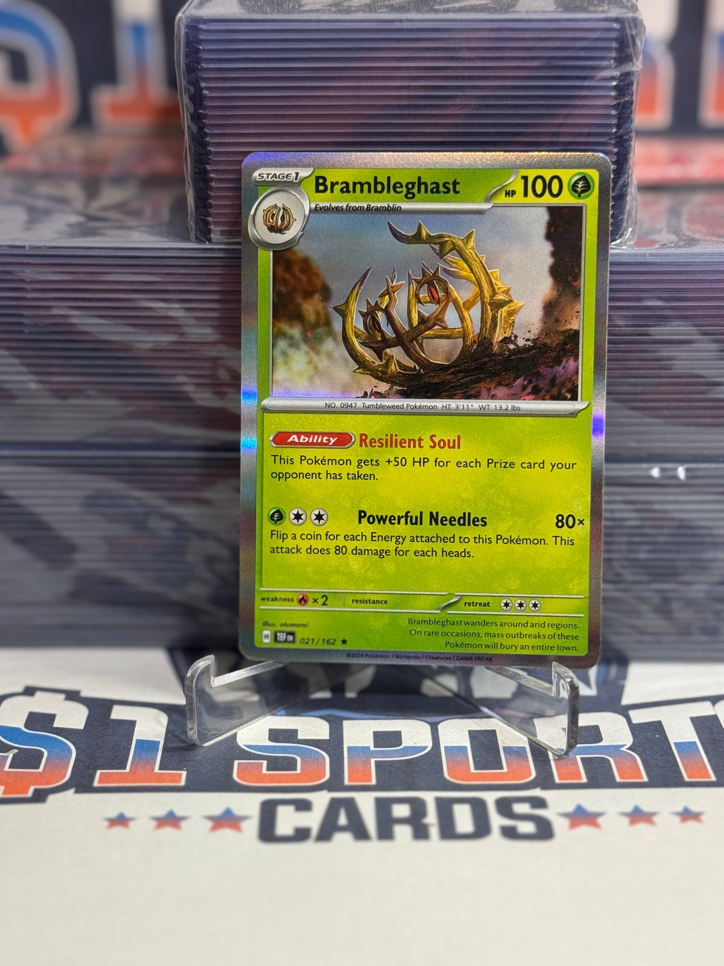 Pokemon TCG: Temporal Forces - Brambleghast (Holo, Rare) #21