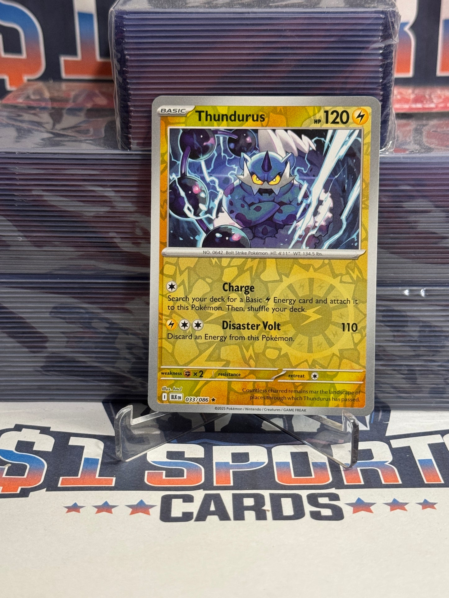 Pokemon TCG: Black Bolt - Thundurus (Holo, Rare) #33