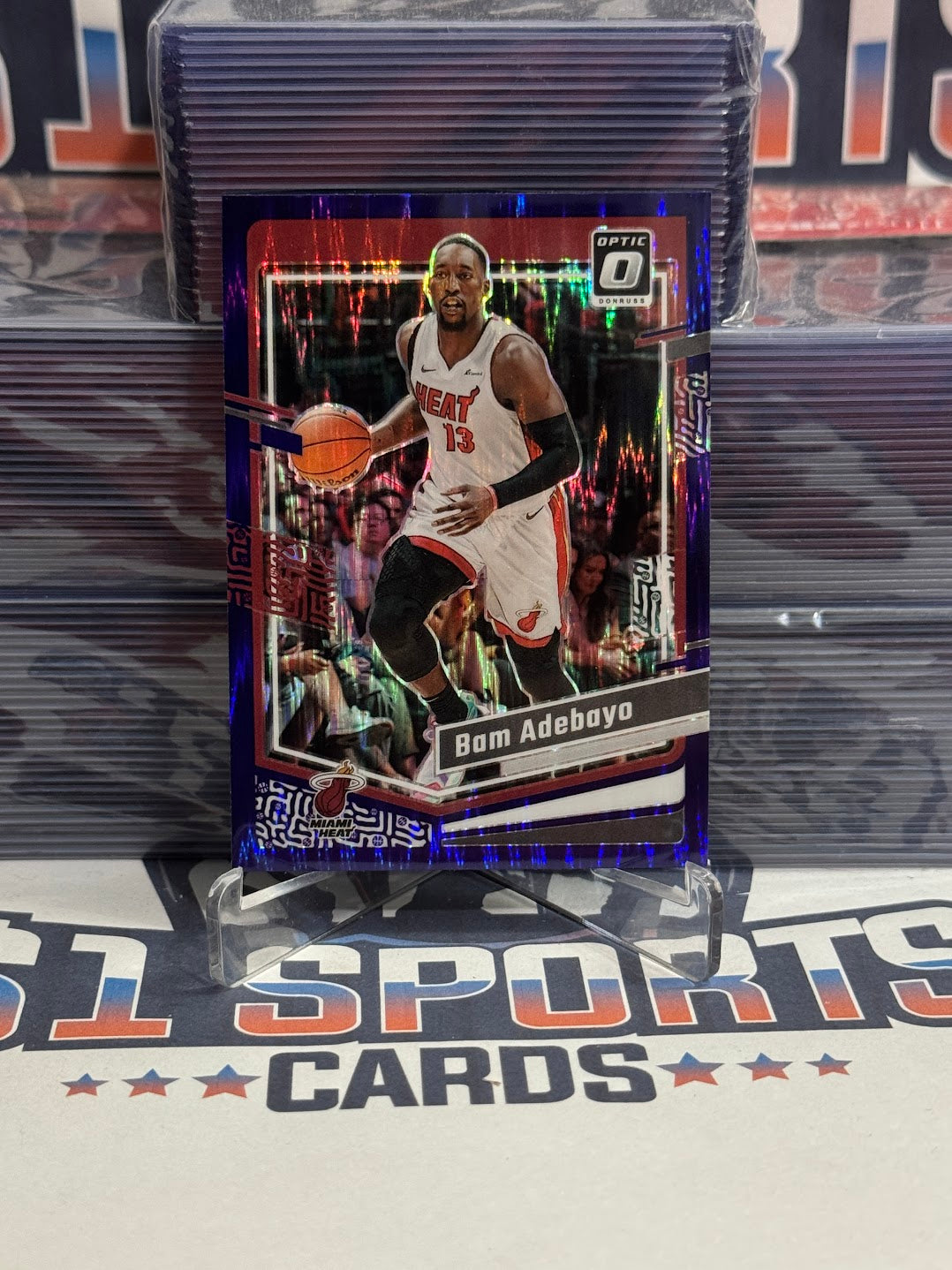 2023 Donruss Optic (Purple Shock Prizm) Bam Adebayo #13