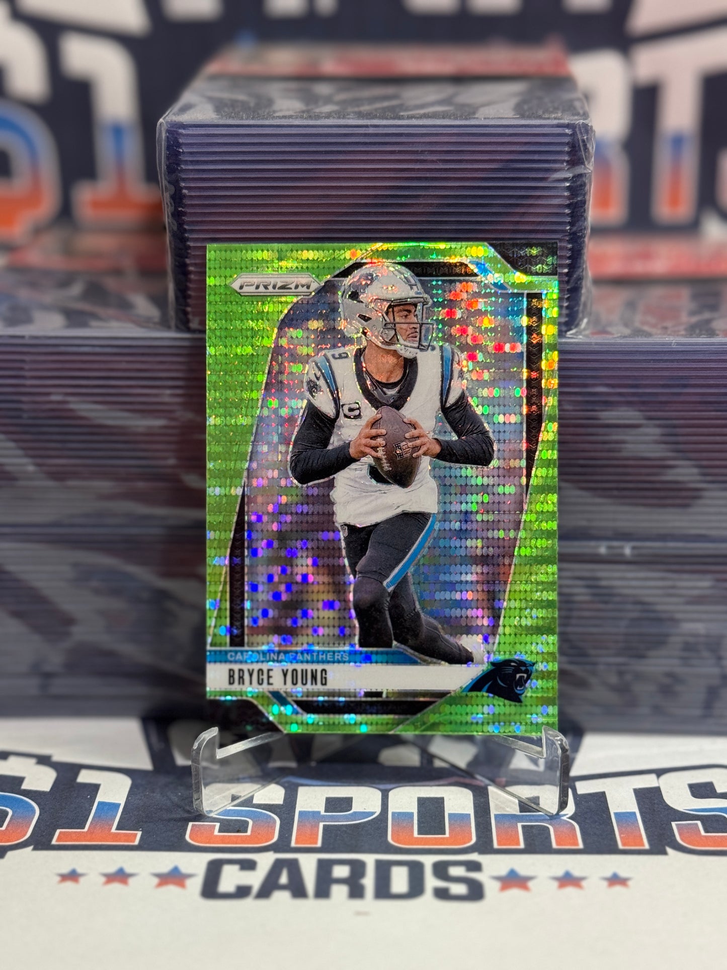 2024 Panini Prizm (Neon Green Pulsar Prizm) Bryce Young #37