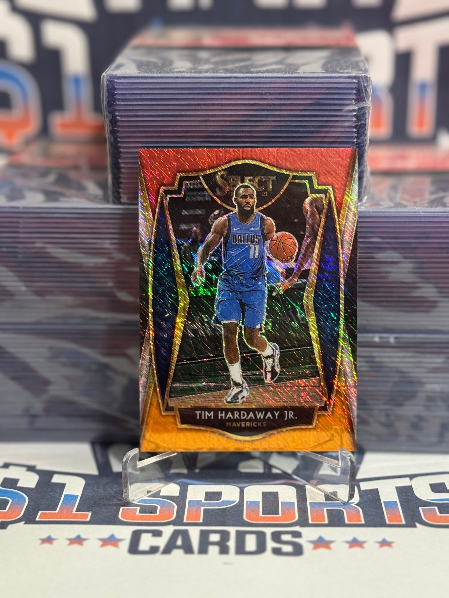 2020 Panini Select (Red White Orange Shimmer Prizm) Tim Hardaway Jr. #128