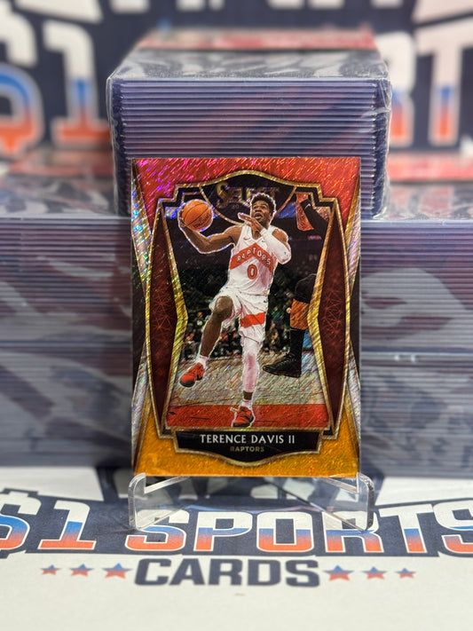 2020 Panini Select (Red White Orange Shimmer Prizm) Terence Davis II #125