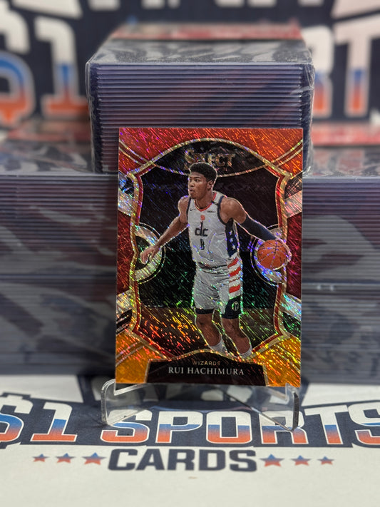 2020 Panini Select (Red White Orange Shimmer Prizm) Rui Hachimura #13
