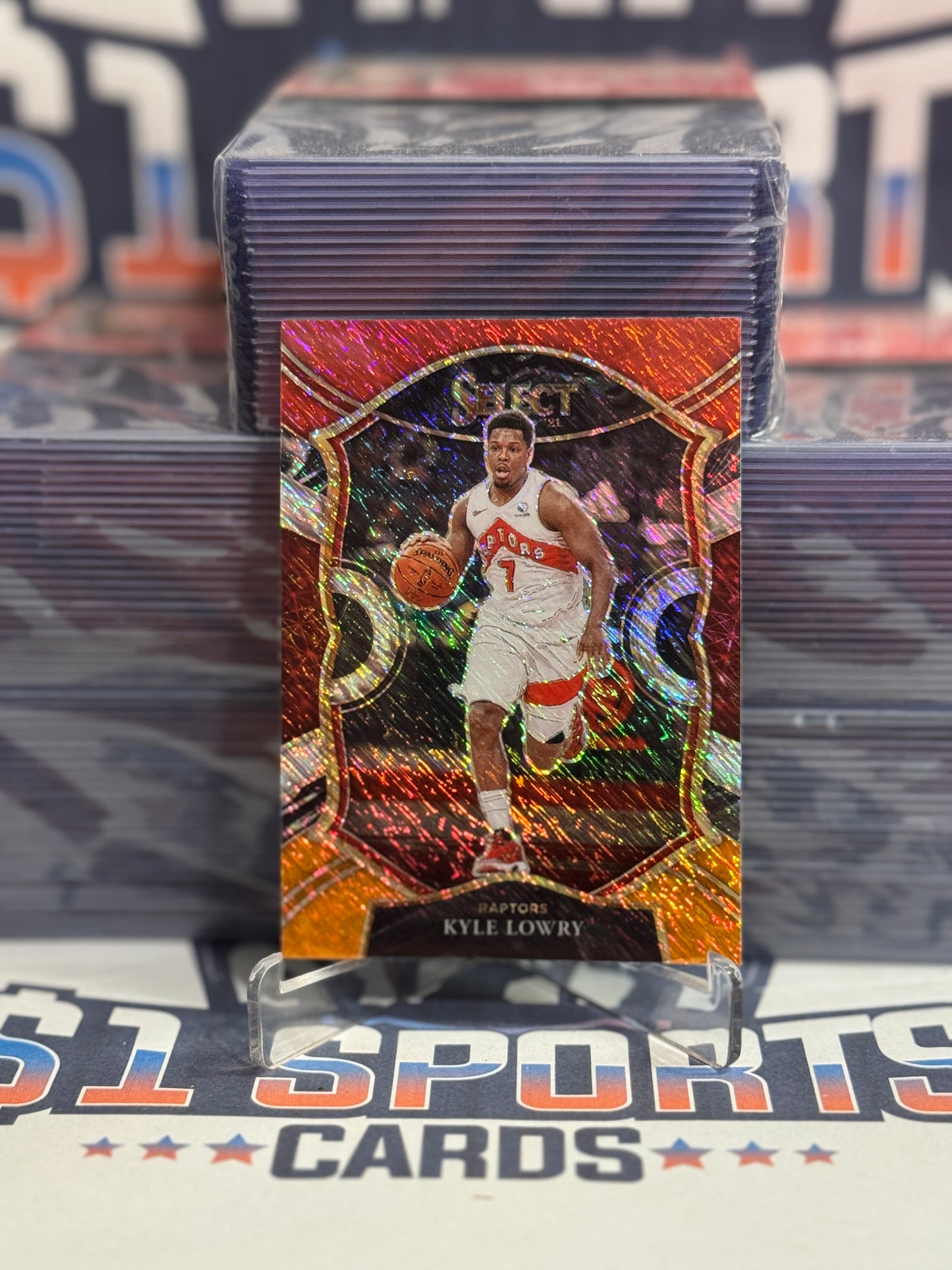 2020 Panini Select (Red White Orange Shimmer Prizm) Kyle Lowry #26