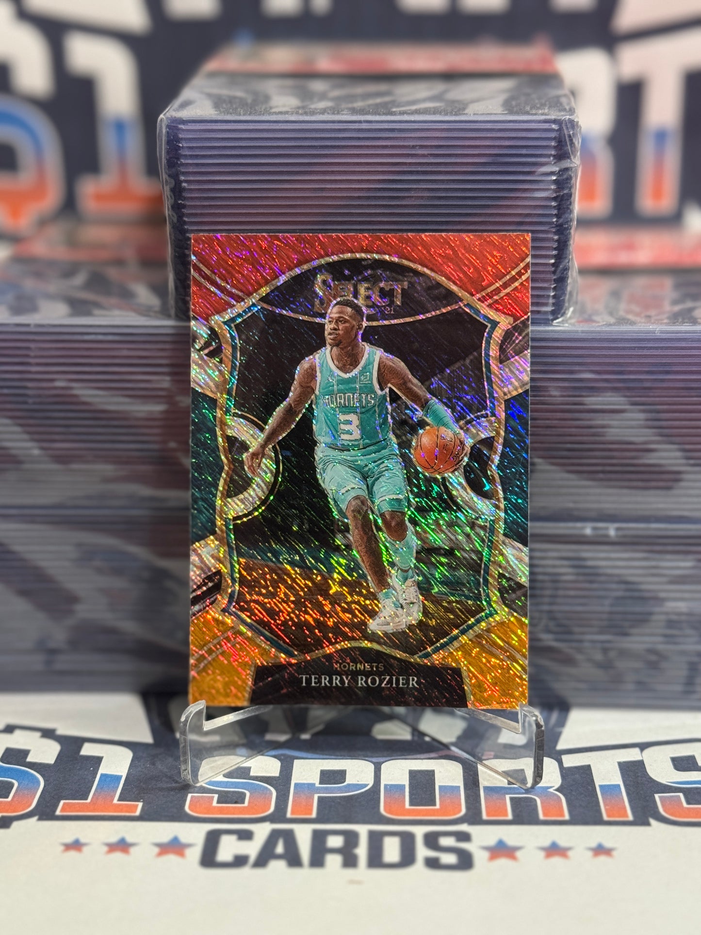 2020 Panini Select (Red White Orange Shimmer Prizm) Terry Rozier #4