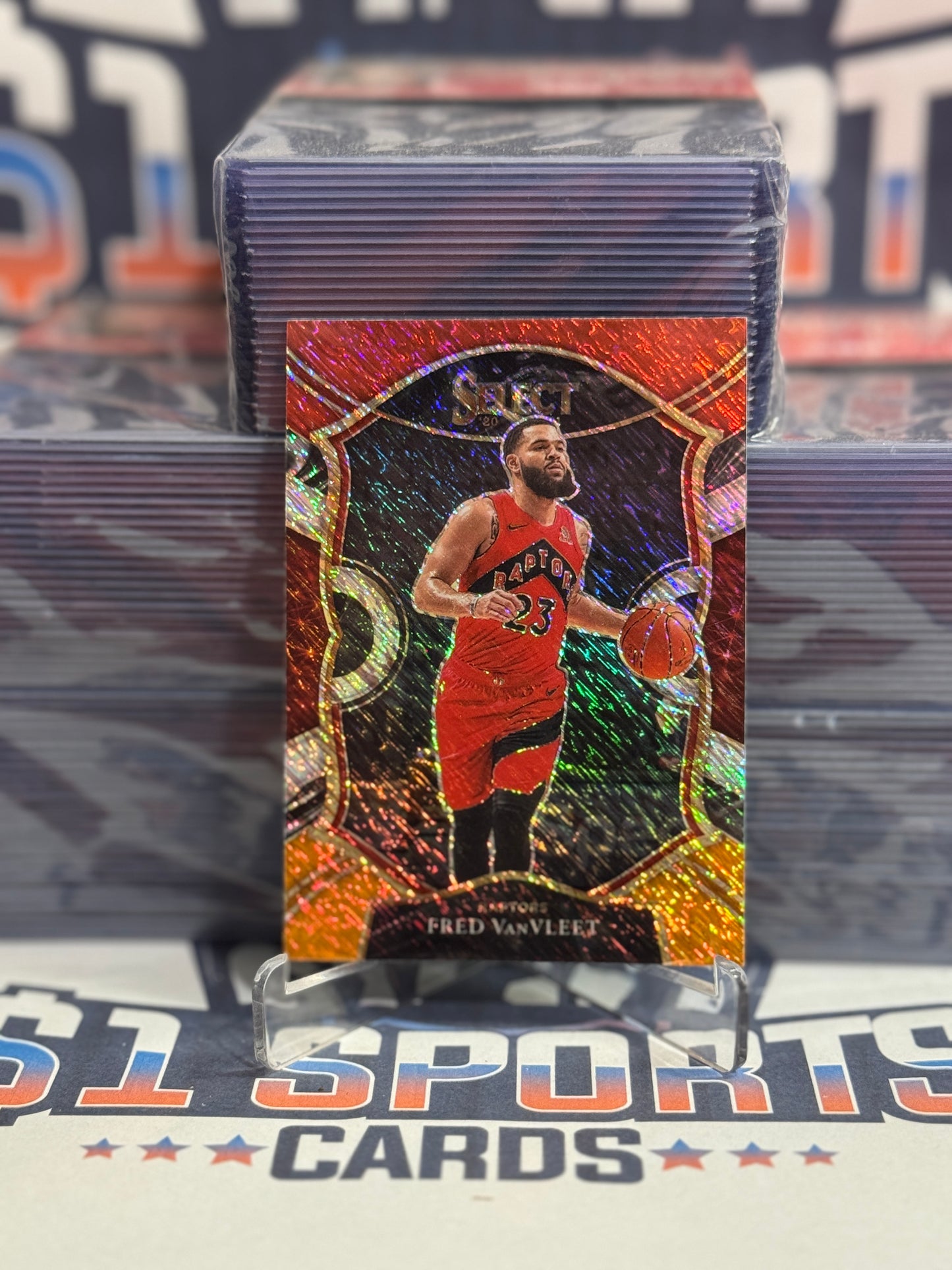 2020 Panini Select (Red White Orange Shimmer Prizm) Fred VanVleet #29