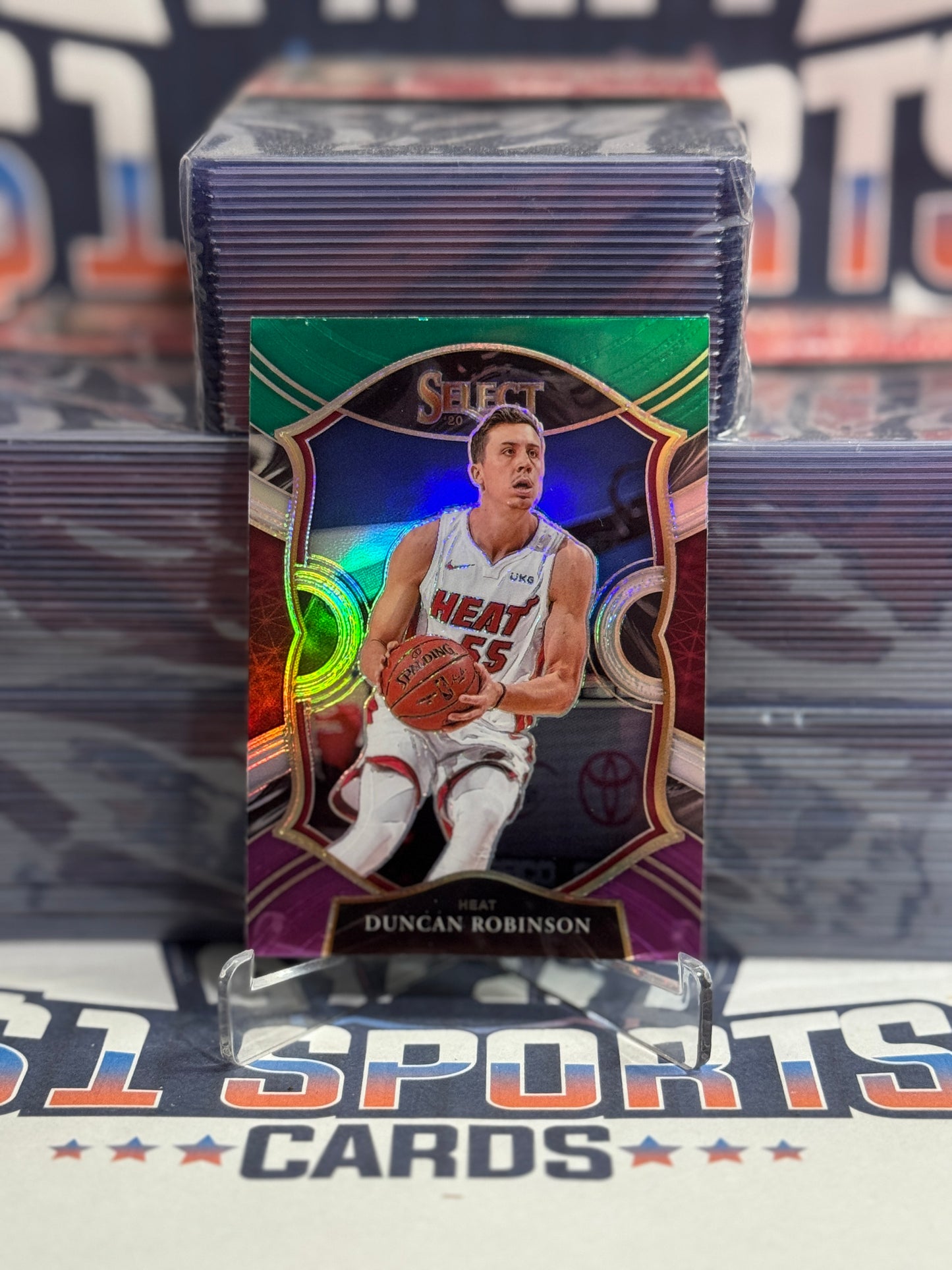 2020 Panini Select (Green White Purple Prizm) Duncan Robinson #30