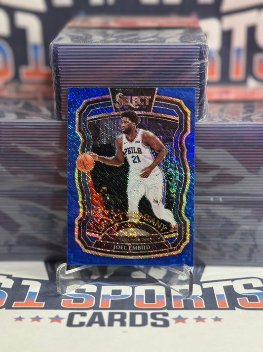 2020 Panini Select (Blue Shimmer Prizm, Select Company) Joel Embiid #24