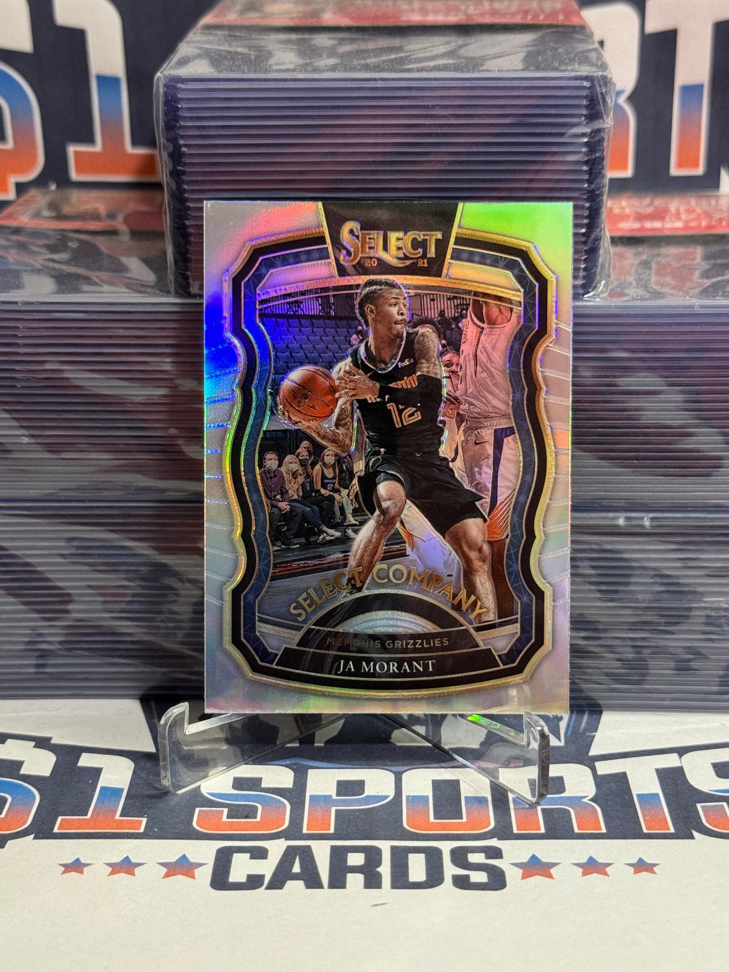 2020 Panini Select (Silver Prizm, Select Company) Ja Morant #7