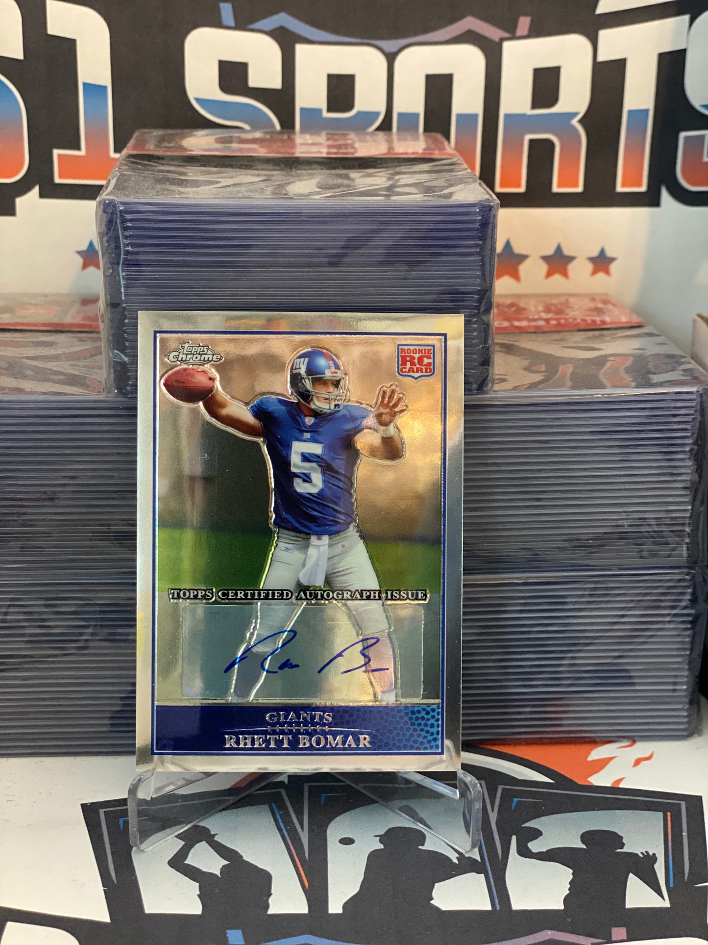 2009 Topps Chrome (Rookie Auto) Rhett Bomar #TC203