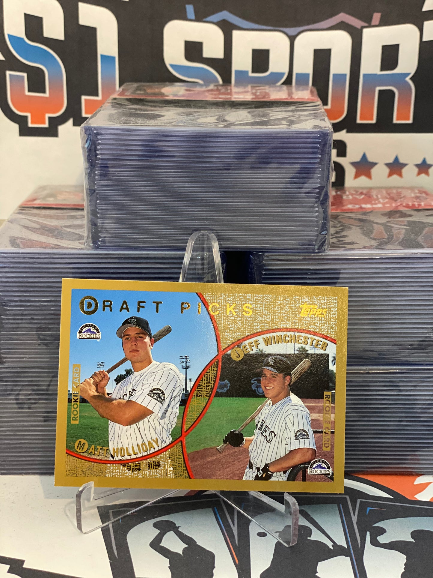 1999 Topps (Draft Picks) Matt Holliday & Jeff Winchester Rookie #442