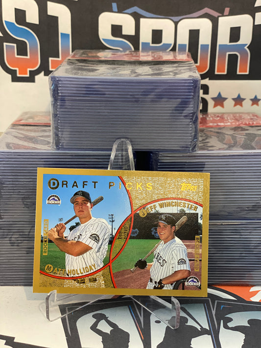1999 Topps (Draft Picks) Matt Holliday & Jeff Winchester Rookie #442