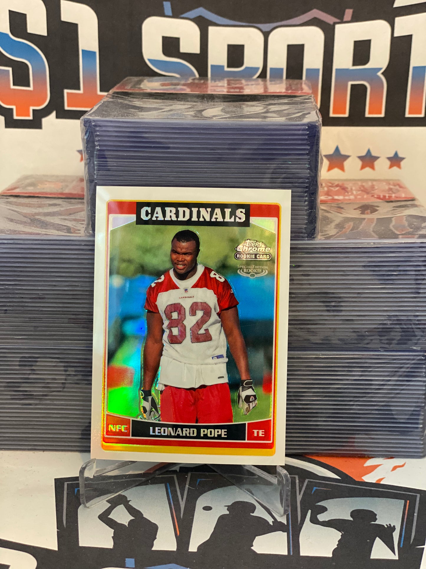 2006 Topps Chrome (Refractor) Leonard Pope Rookie #231