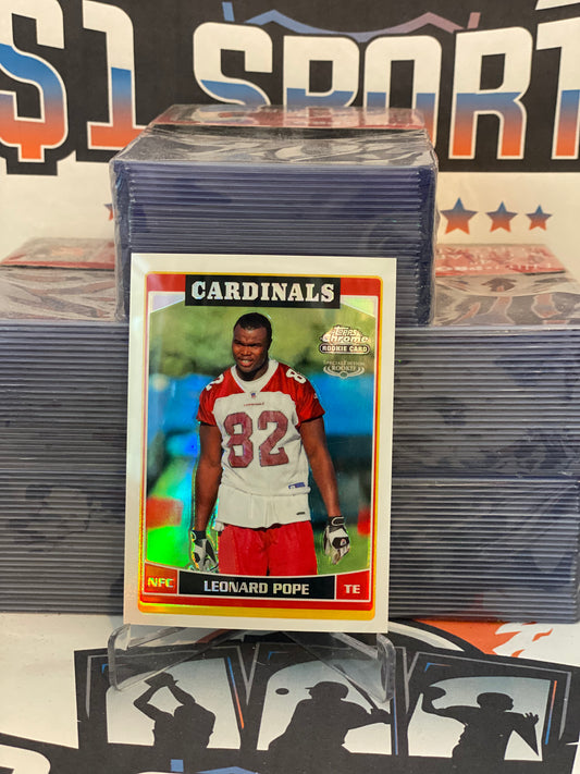 2006 Topps Chrome (Refractor) Leonard Pope Rookie #231