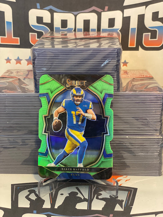 2022 Panini Select (Neon Green Prizm 193/299) Baker Mayfield #9