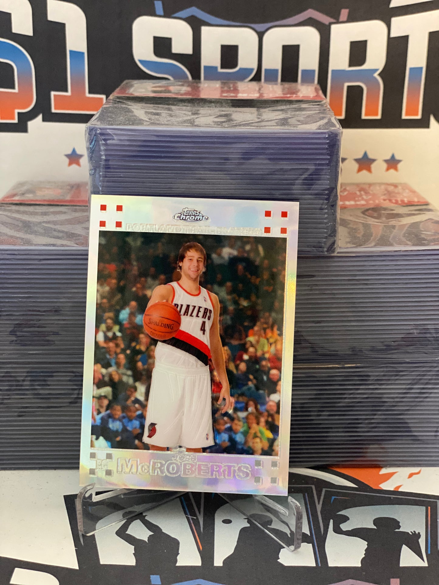 2007 Topps Chrome (Refractor 0951/1499) Josh McRoberts Rookie #121