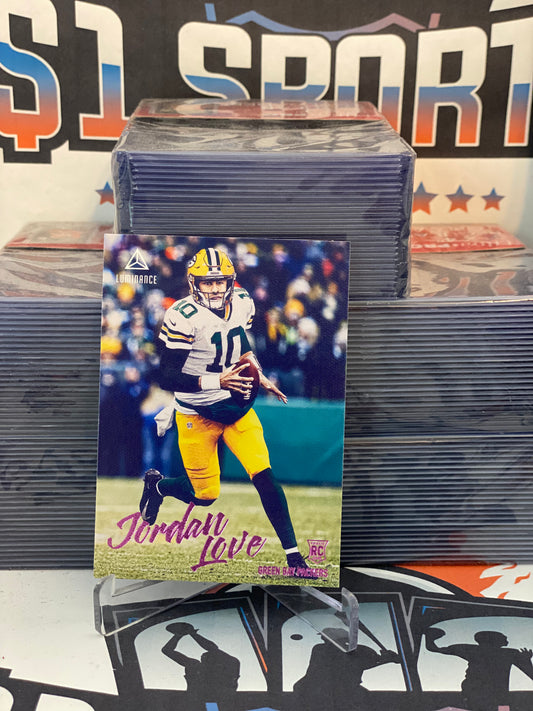 2020 Panini Chronicles (Pink, Luminance) Jordan Love Rookie #204