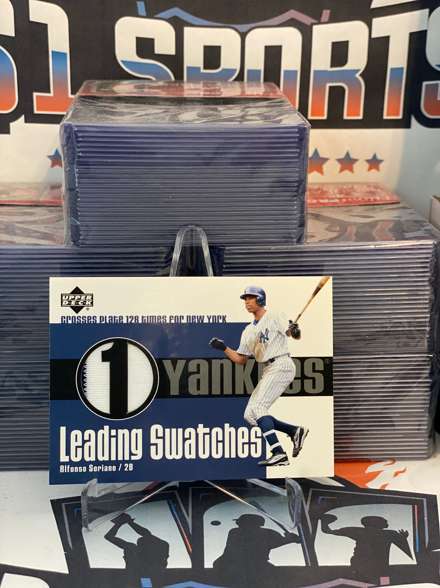 2003 Upper Deck (Leading Swatches Relic) Alfonso Soriano #LS-AS1