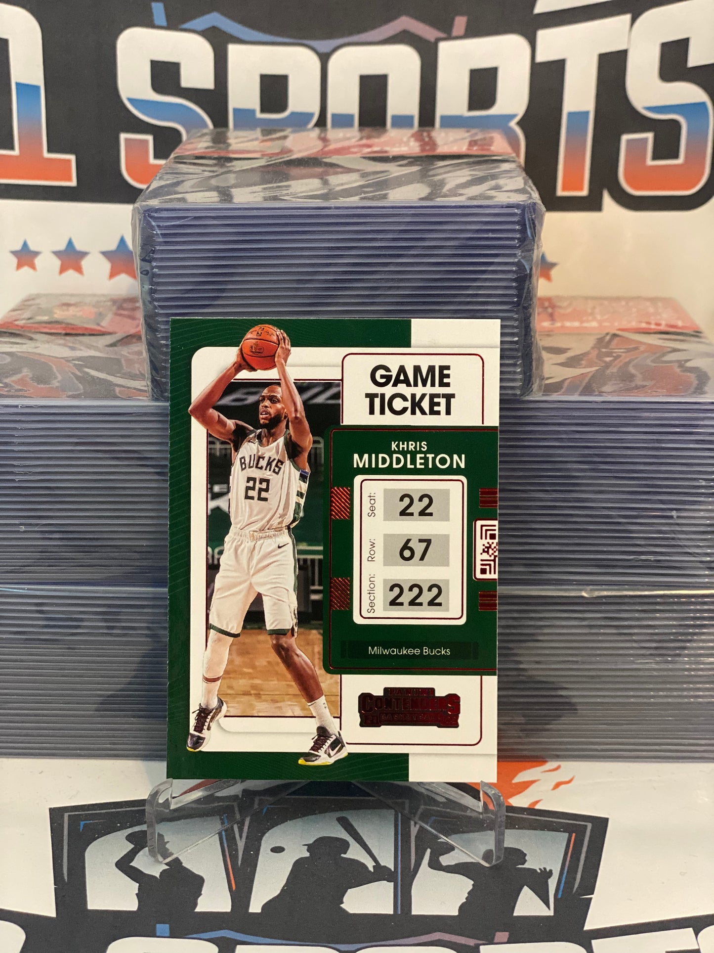 2021 Panini Contenders (Red) Khris Middleton #83