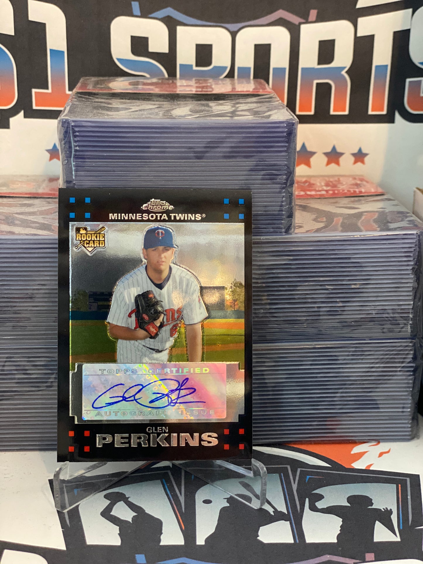 2007 Topps Chrome (Rookie Auto) Glen Perkins #348