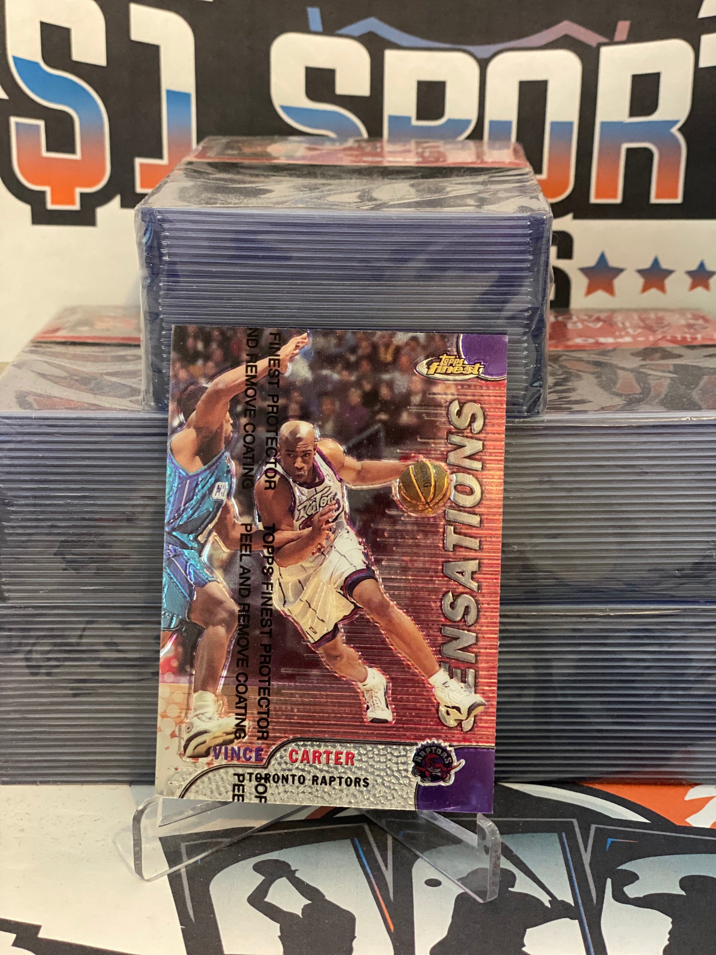 1999 Topps Finest (Sensations) Vince Carter #130