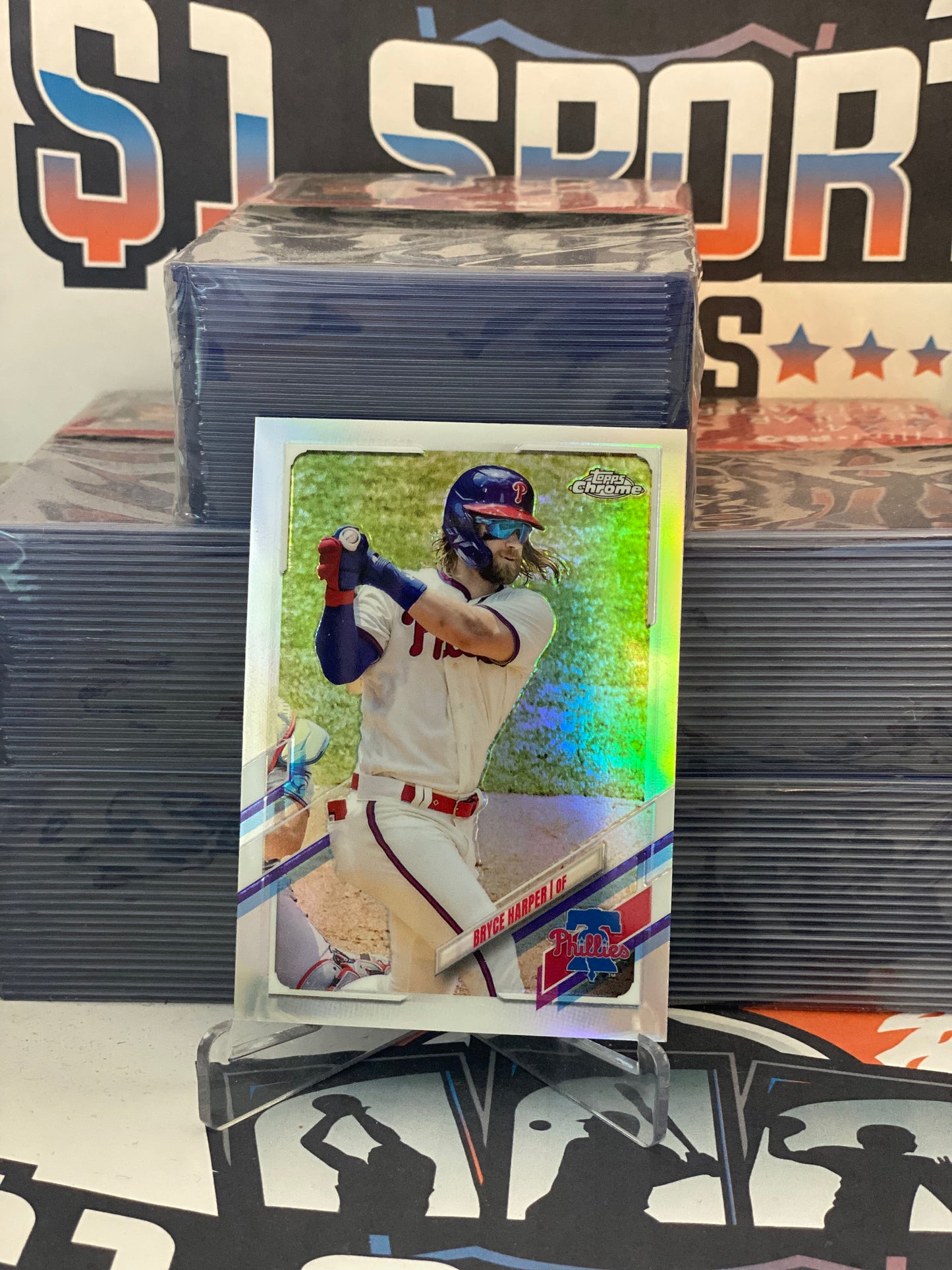 2021 Topps Chrome (Refractor) Bryce Harper #134
