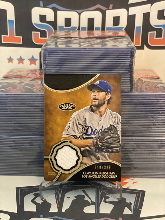 2019 Topps Tier 1 (Relic 310/399) Clayton Kershaw #T1R-CKE