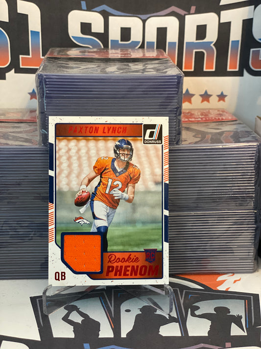 2016 Donruss (Red, Rookie Phenom Relic) Paxton Lynch #13