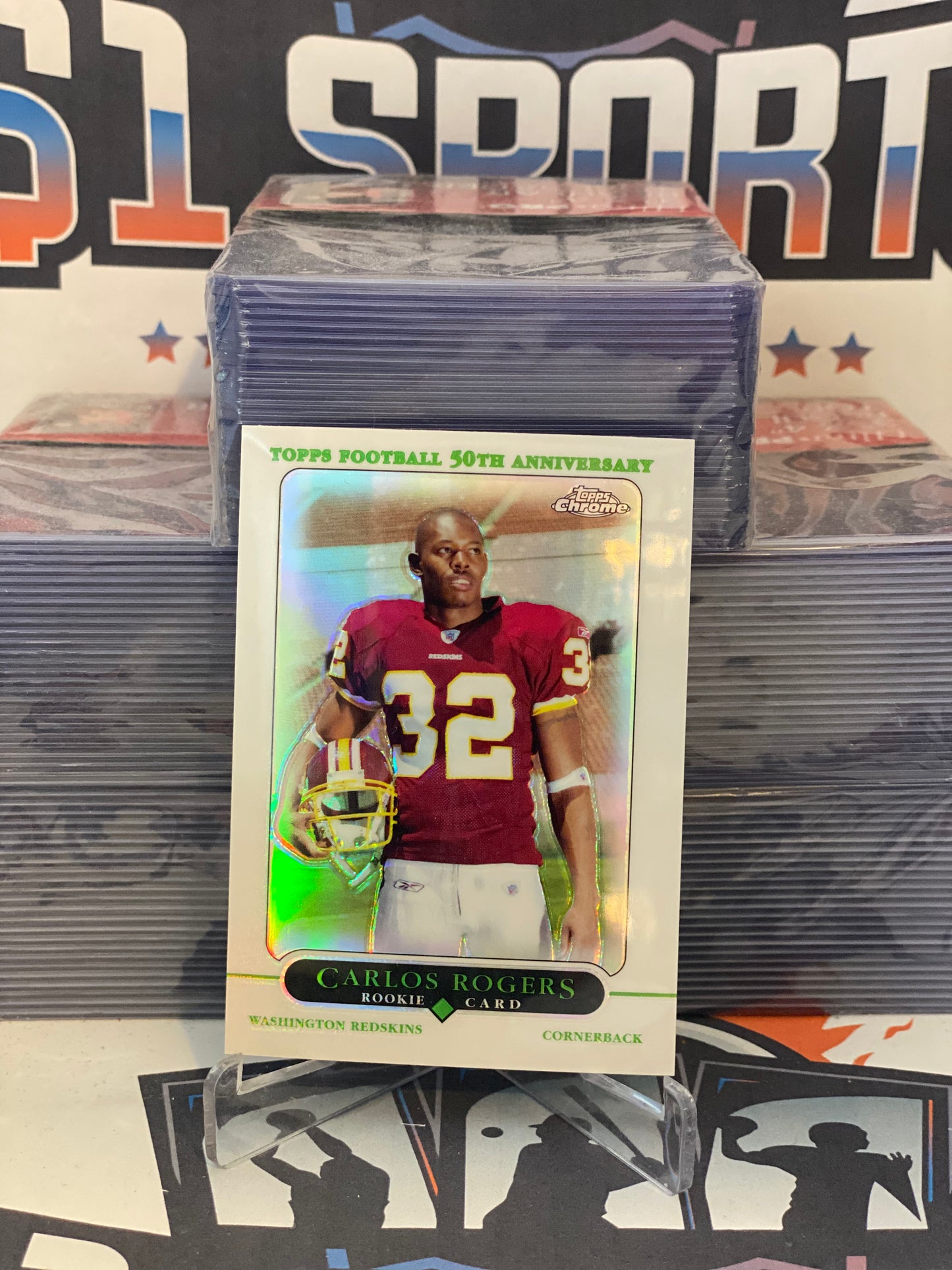 2005 Topps Chrome (Refractor) Carlos Rogers Rookie #191