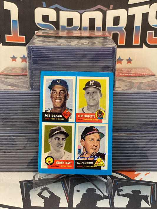 1992 Topps Bazooka (Hand-Signed Auto) Enos Slaughter #41