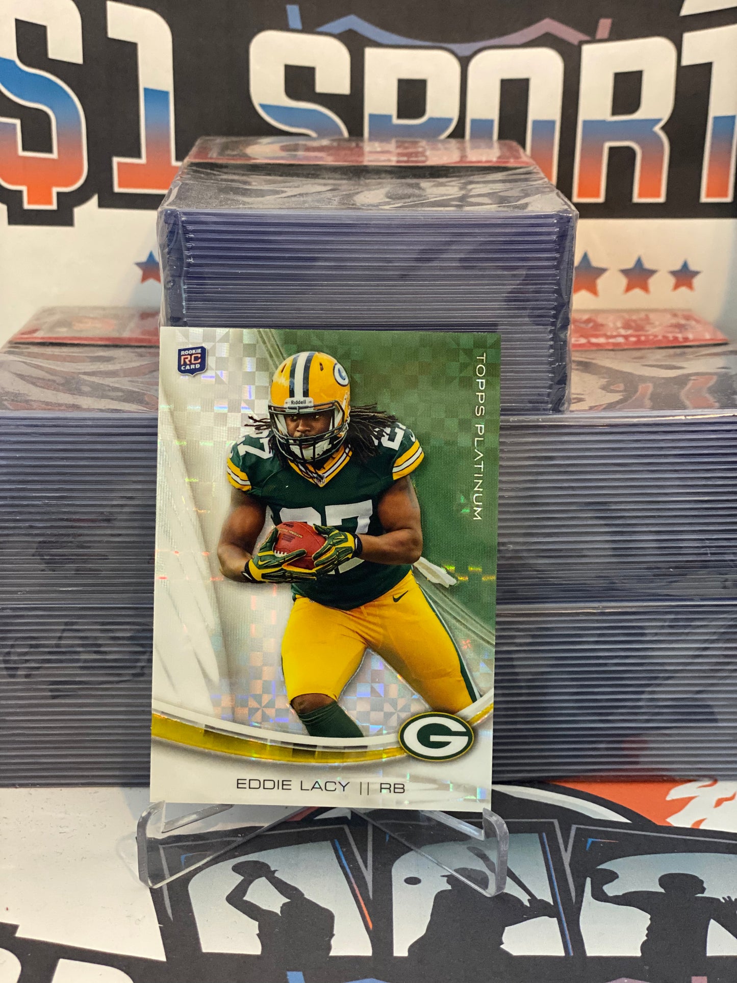 2013 Topps Platinum (X-Fractor) Eddie Lacy Rookie #150