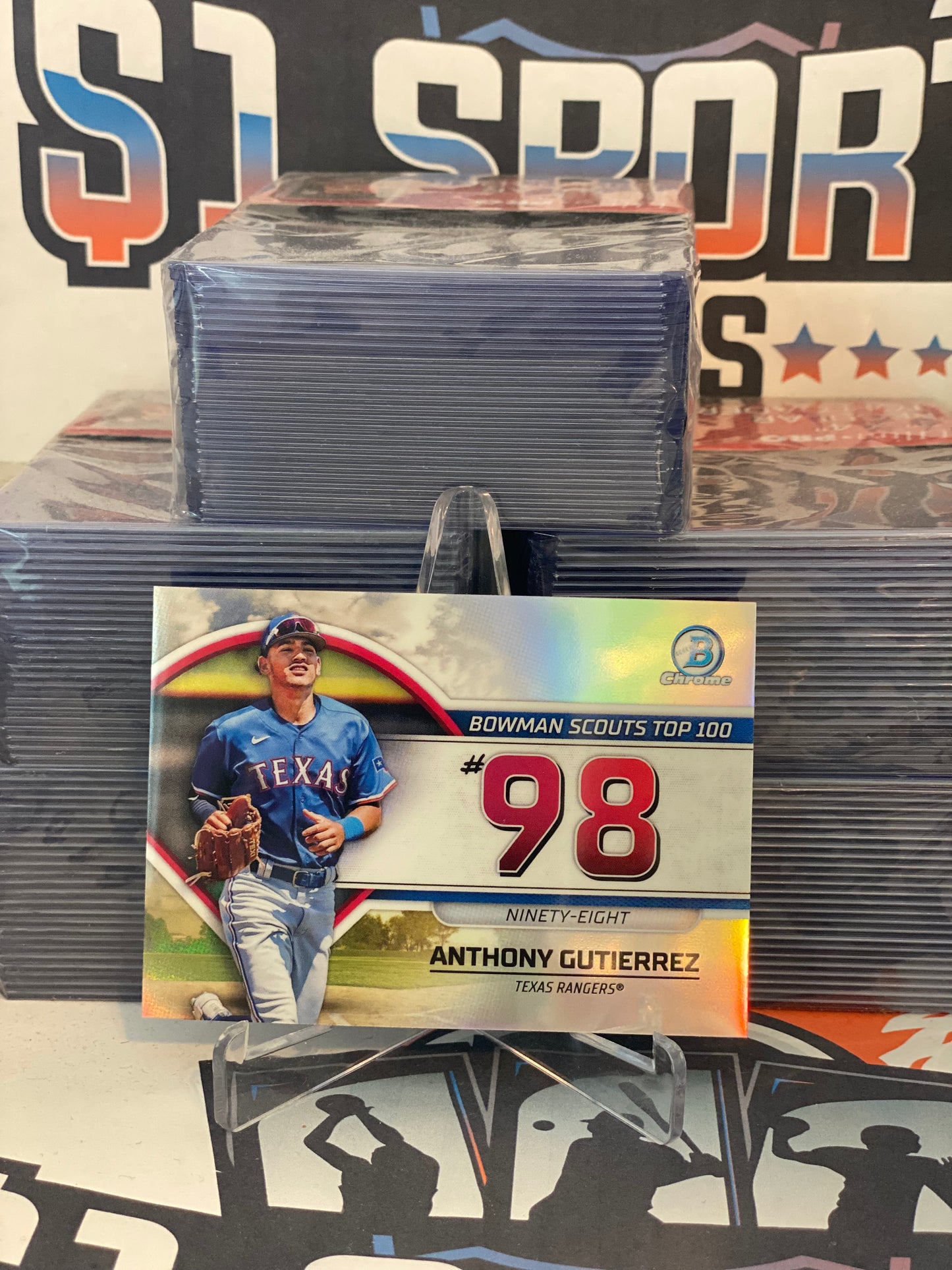 2023 Bowman Chrome (Top 100) Anthony Gutierrez #ROYF-98