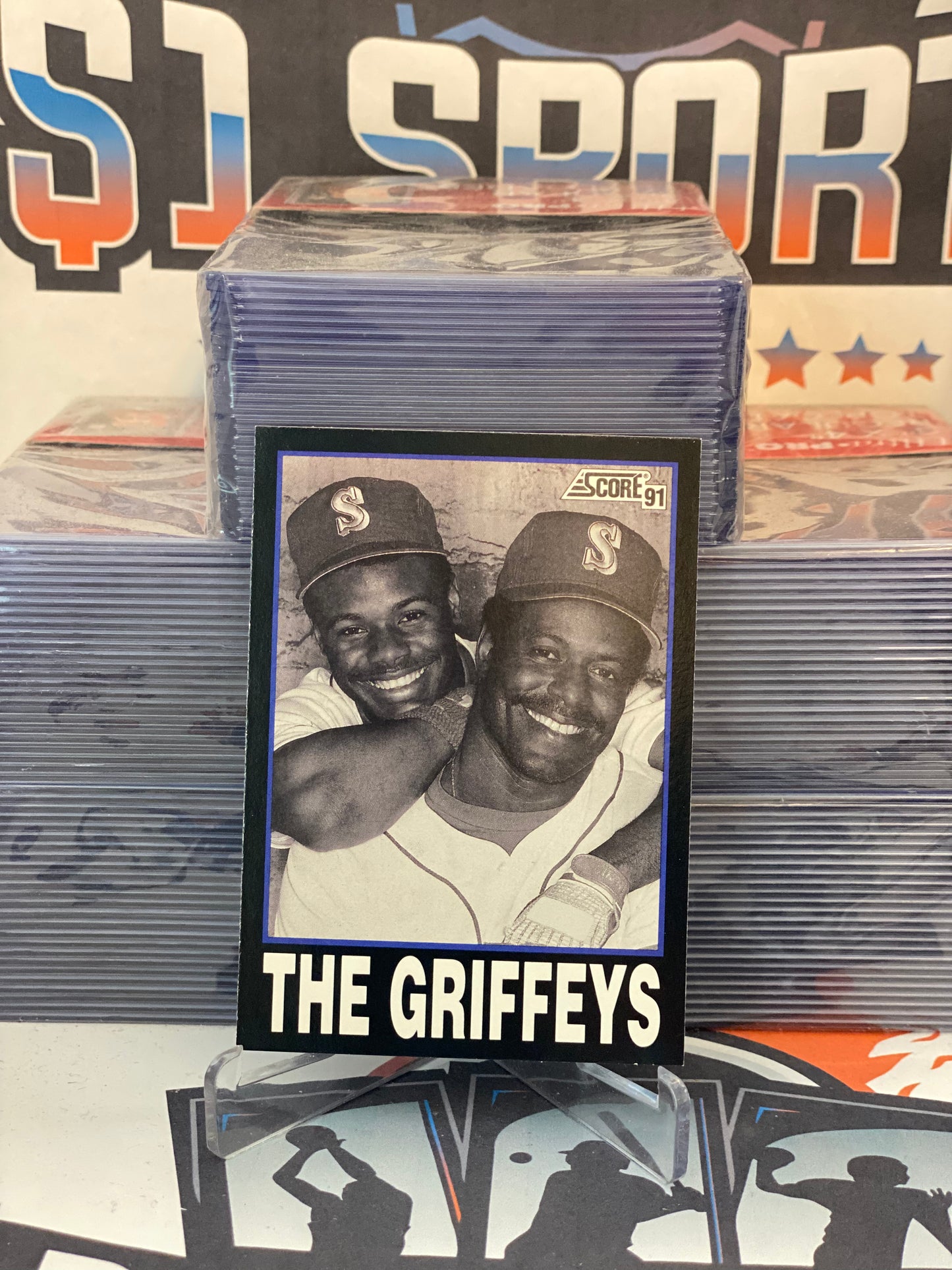 1991 Score (The Griffeys) Ken Griffey Jr. & Ken Griffey Sr. #841
