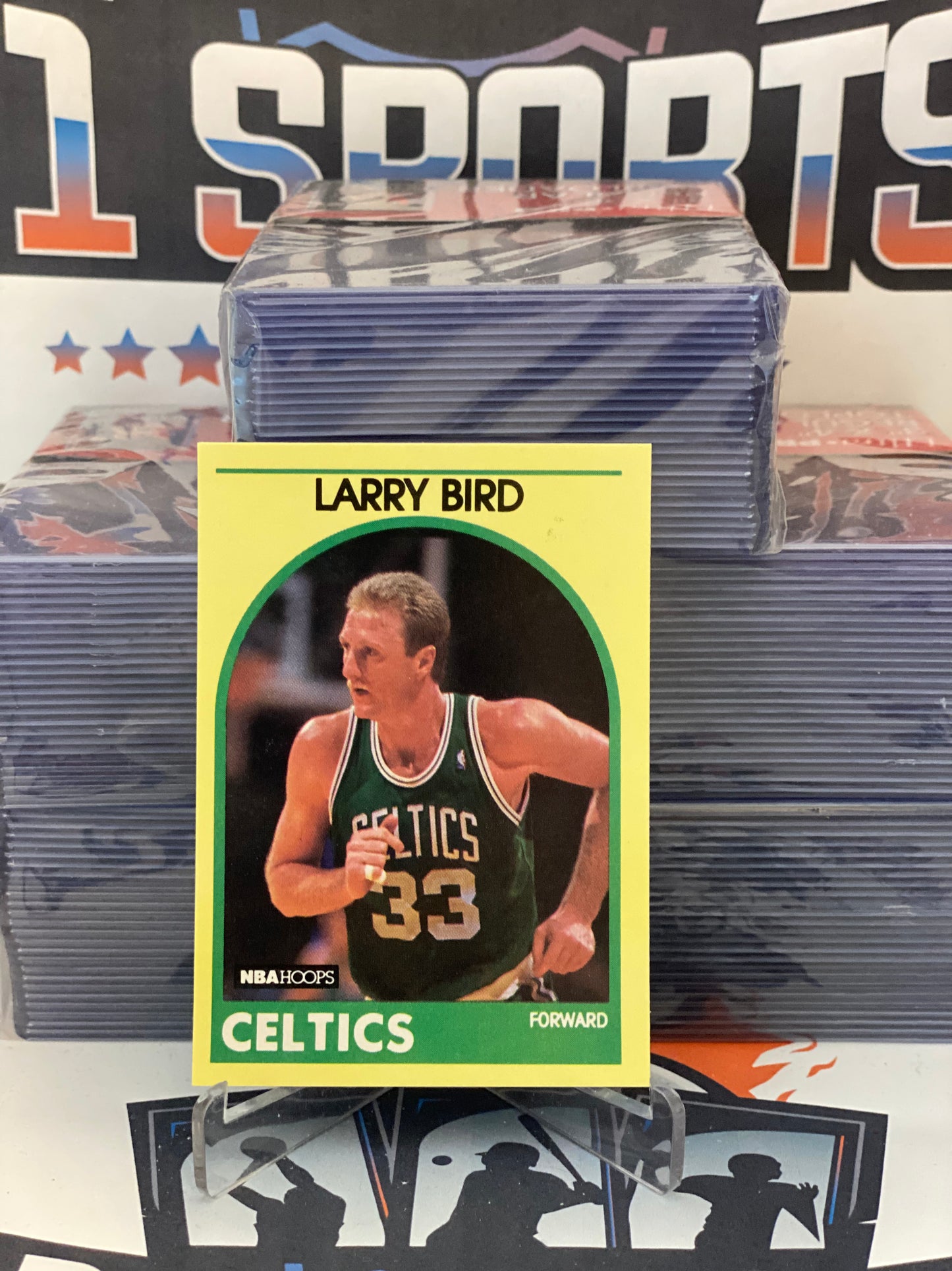 1989 NBA Hoops (Sears - Yellow Border Superstars) Larry Bird #6
