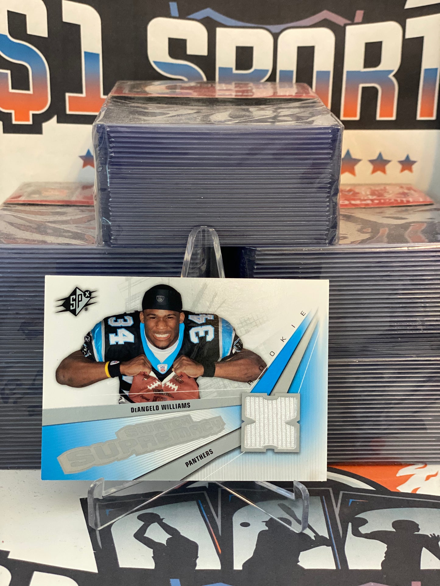 2006 Upper Deck SPx (Swatch Supremacy Relic) DeAngelo Williams #SW-DW