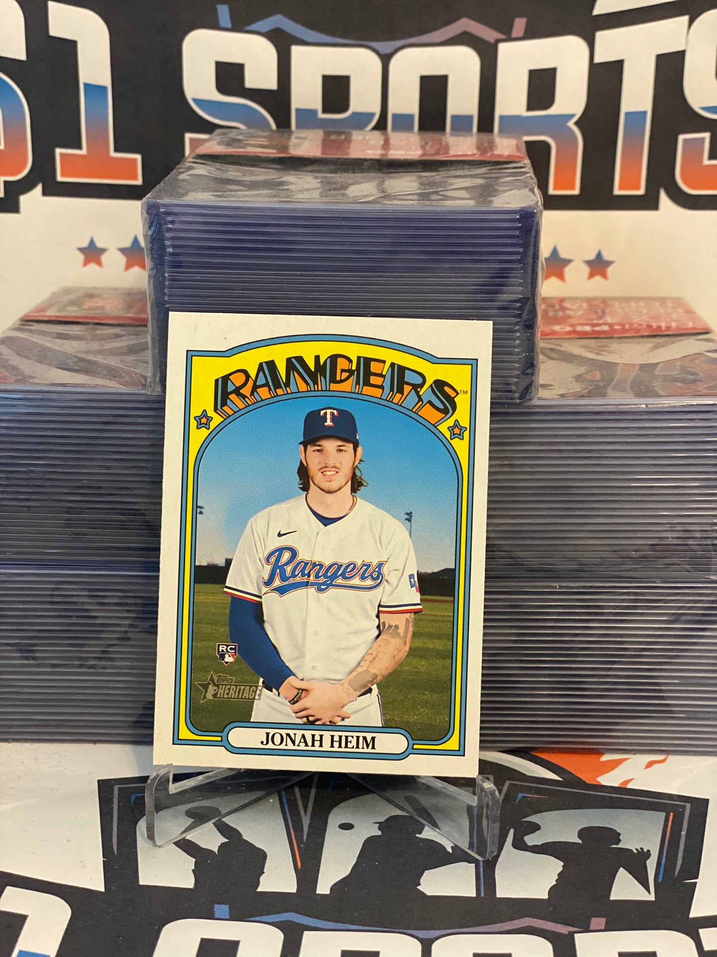 2021 Topps Heritage Jonah Heim Rookie #620